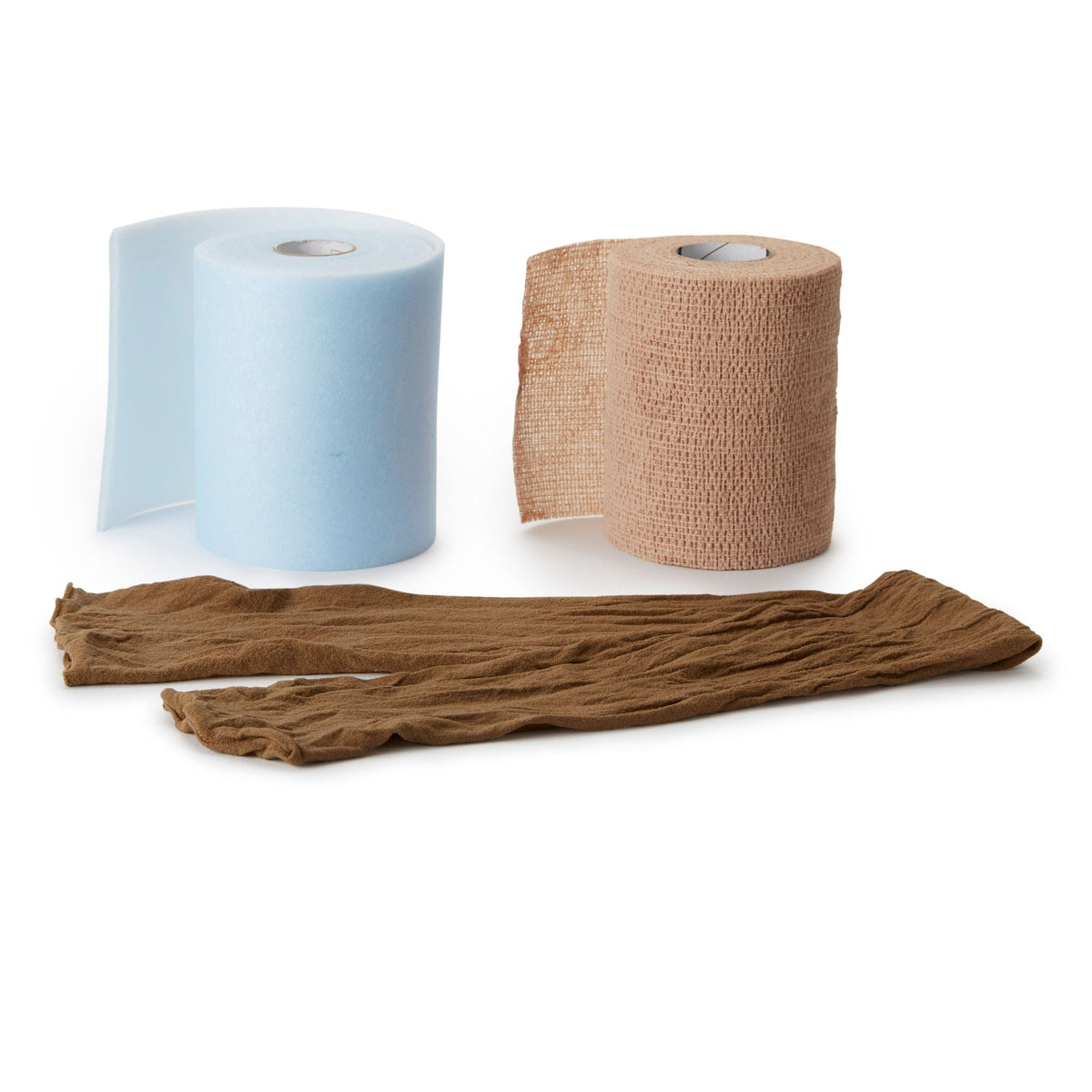CoFlex TLC XL with Indicators, Two-Layer Compression Bandage System, 4" x 5.4 yd / 4" x 7 yd, Tan, Foam / Fabric, Non-Sterile, 30 to 40 mmHg - 7800TLC-XL-Box - LL Medico