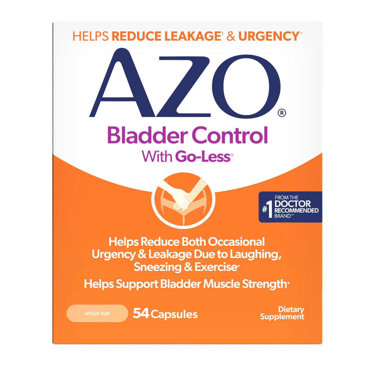 AZO Bladder Control with Go-Less Capsules, 300 mg - 787651760025 - LL Medico