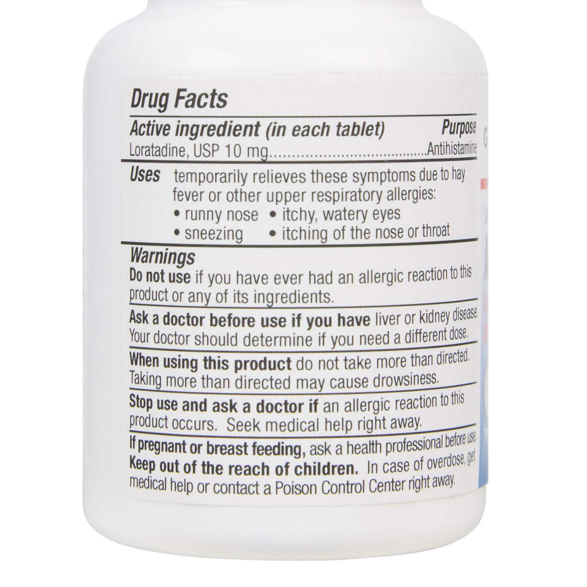 Geri-Care Loratadine Allergy Relief, 10 mg, Non-Drowsy, Tablet - 788-09-GCP - LL Medico