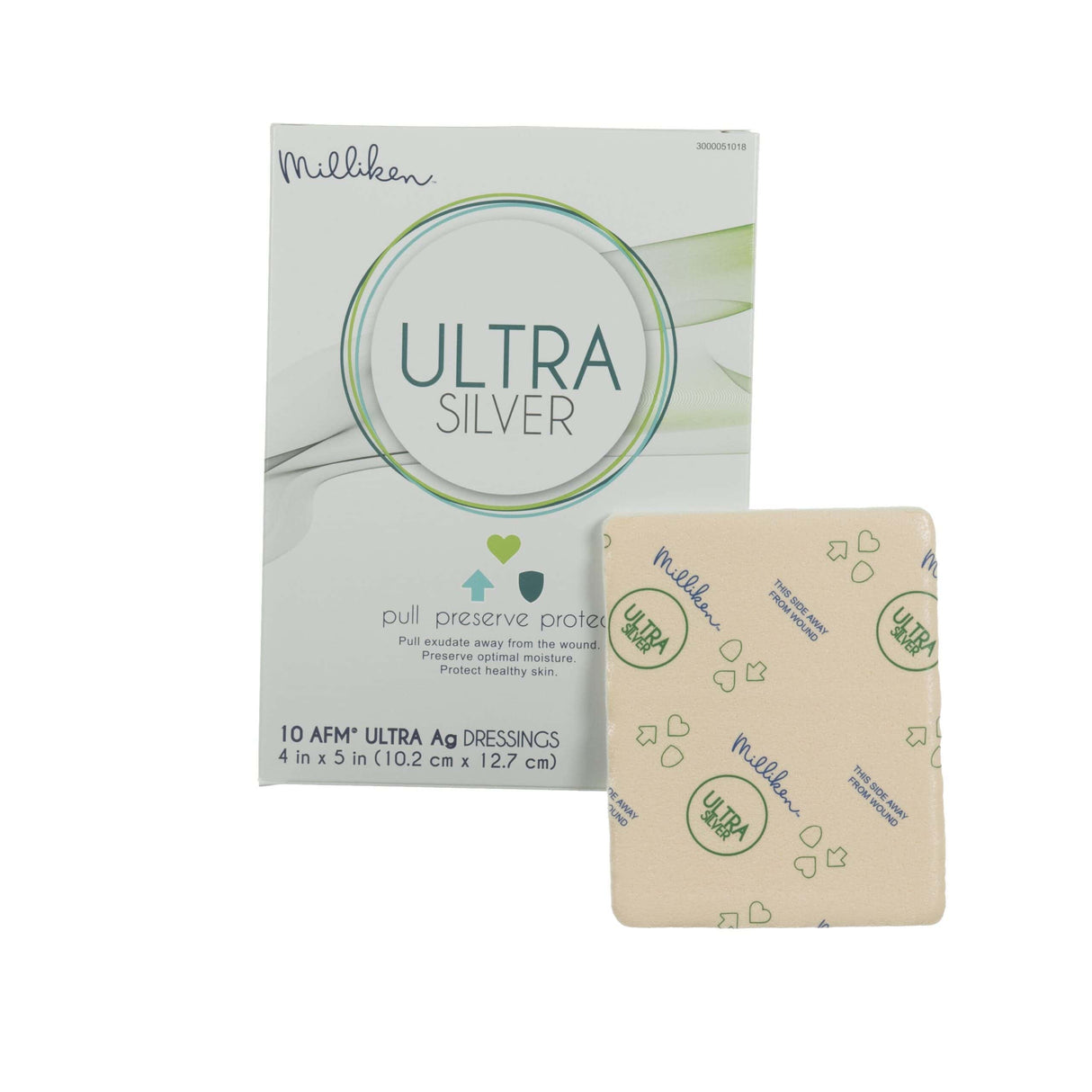 Ultra Silver Foam Dressing, 4 x 4 Inch