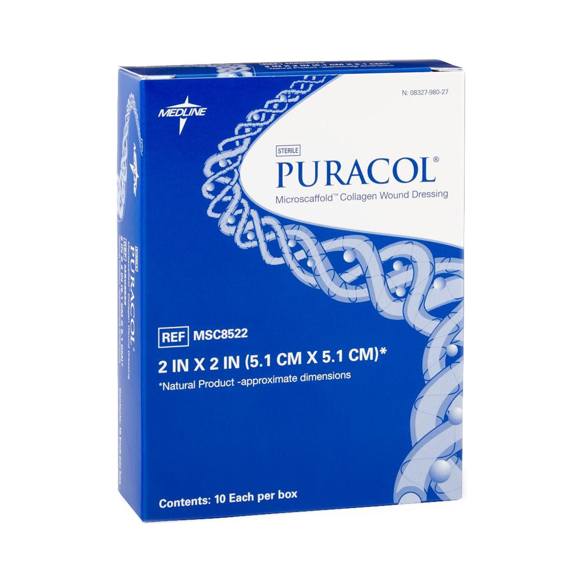Puracol Collagen Wound Dressing, Sterile - MSC8522-Single - LL Medico