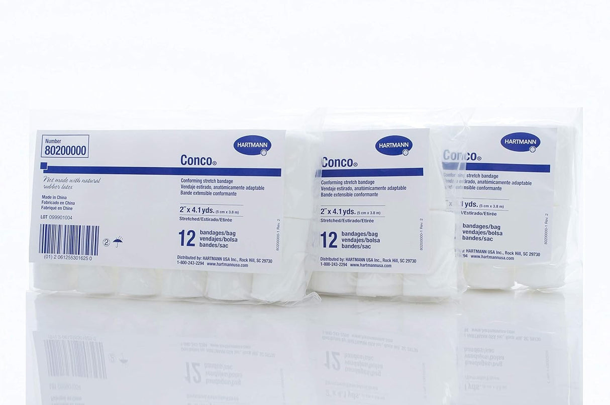 Hartmann Conco Conforming Bandage, 2 Inch x 4-1/10 Yard, 1-Ply