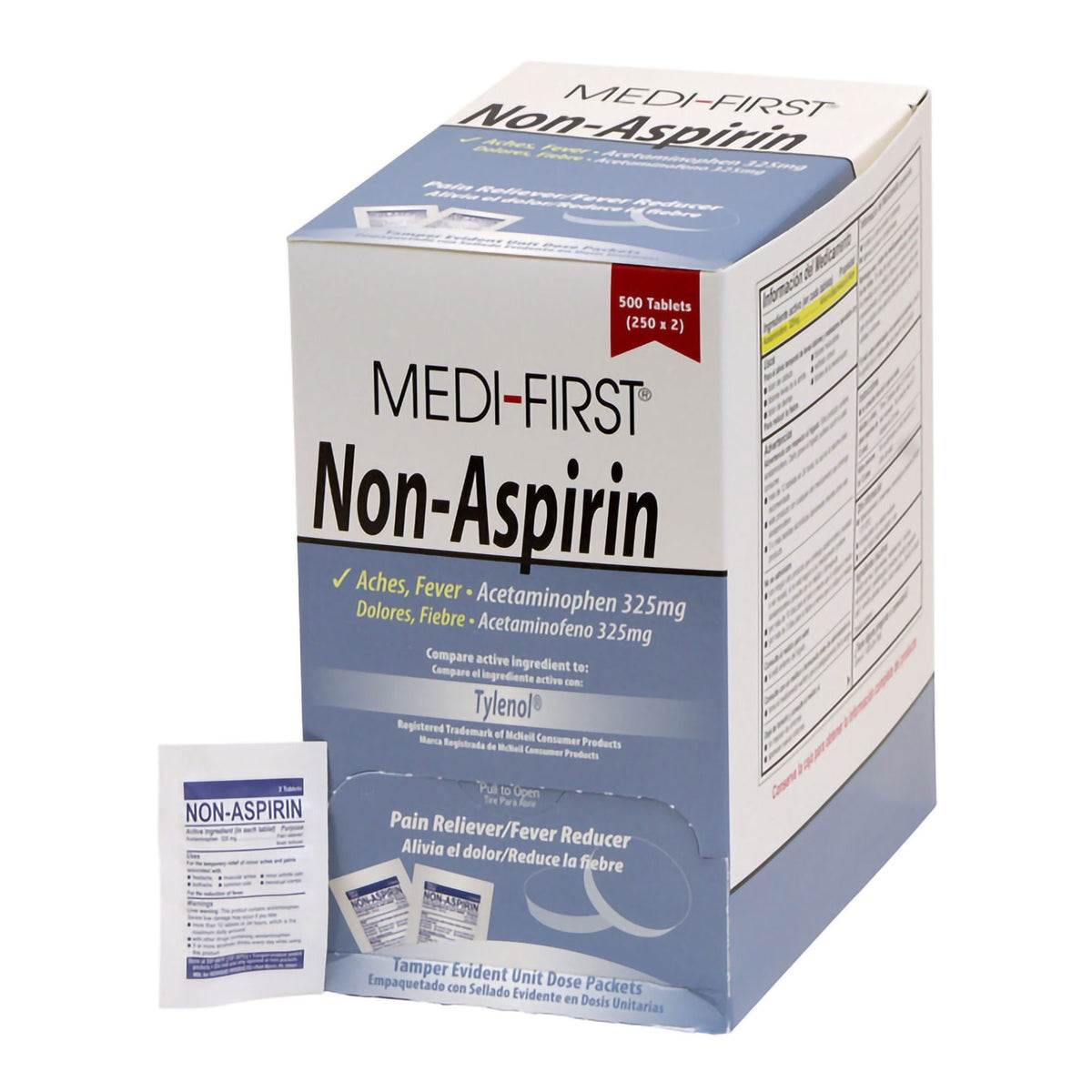 Medi-First Acetaminophen Pain Relief, 325 mg, Tablet - 80313 - LL Medico