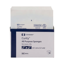 Cardinal Health Curity Sterile Nonwoven Sponge, 2 x 2 Inch, Four-Ply