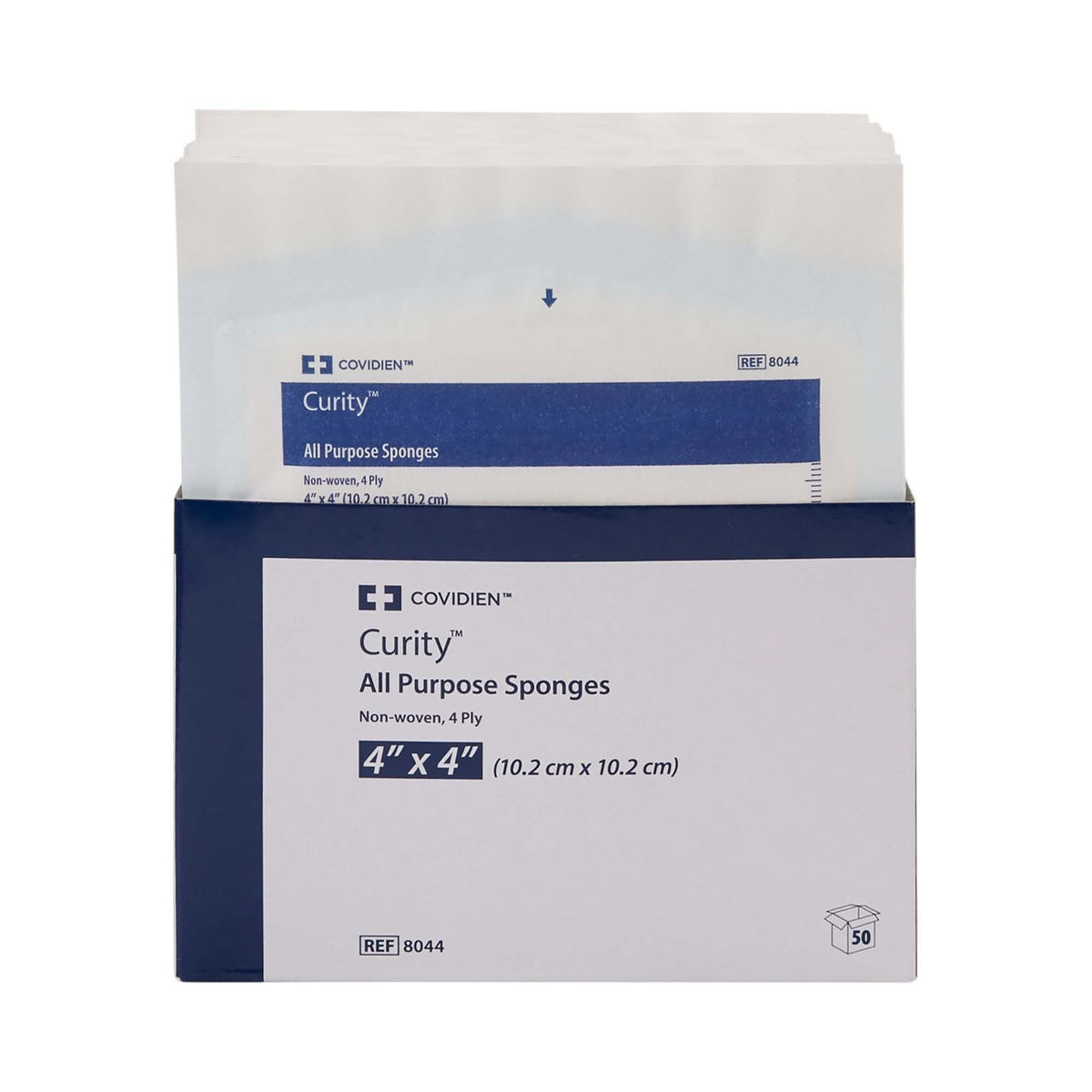 Curity All Purpose Sponges Sterile Nonwoven, 4-Ply, 4" x 4" - 8044-- - LL Medico