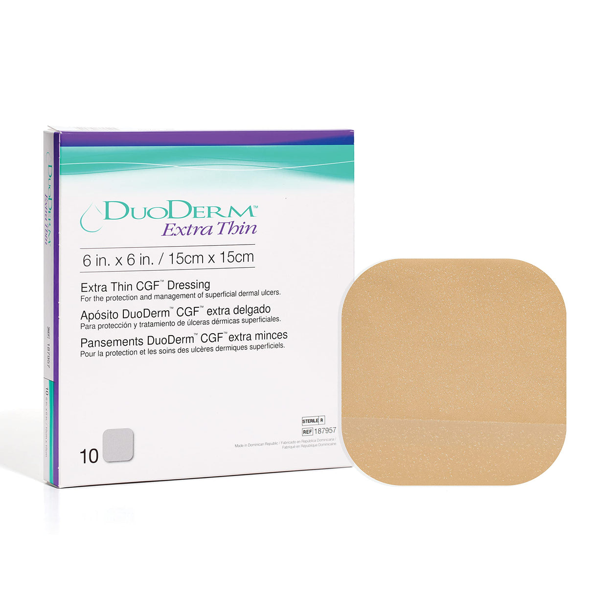 DuoDerm Extra Thin Spot Hydrocolloid Dressing, 1½ x 1¾ Inch