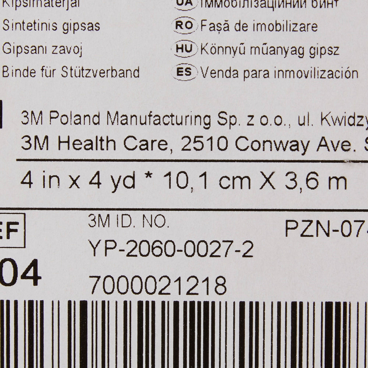 3M Scotchcast Plus Cast Tape, White, Fiberglass Resin, Non-Sterile - LL Medico