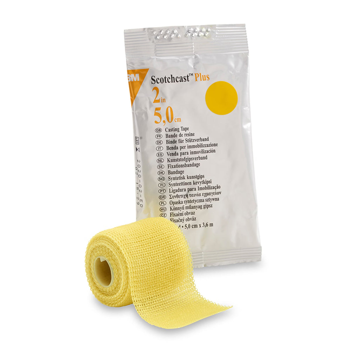 3M Scotchcast Plus, Cast Tape, Fiberglass / Resin, Yellow - LL Medico