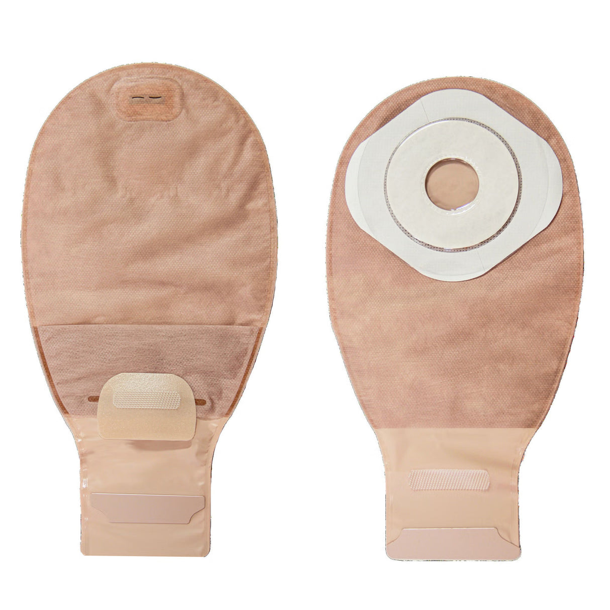 ConvaTec Esteem+ One-Piece Drainable Ostomy Pouch, Beige, 12" Length, Cut-to-Fit 3/4 to 2 1/2" Stoma, Box of 10 - 416975 - LL Medico