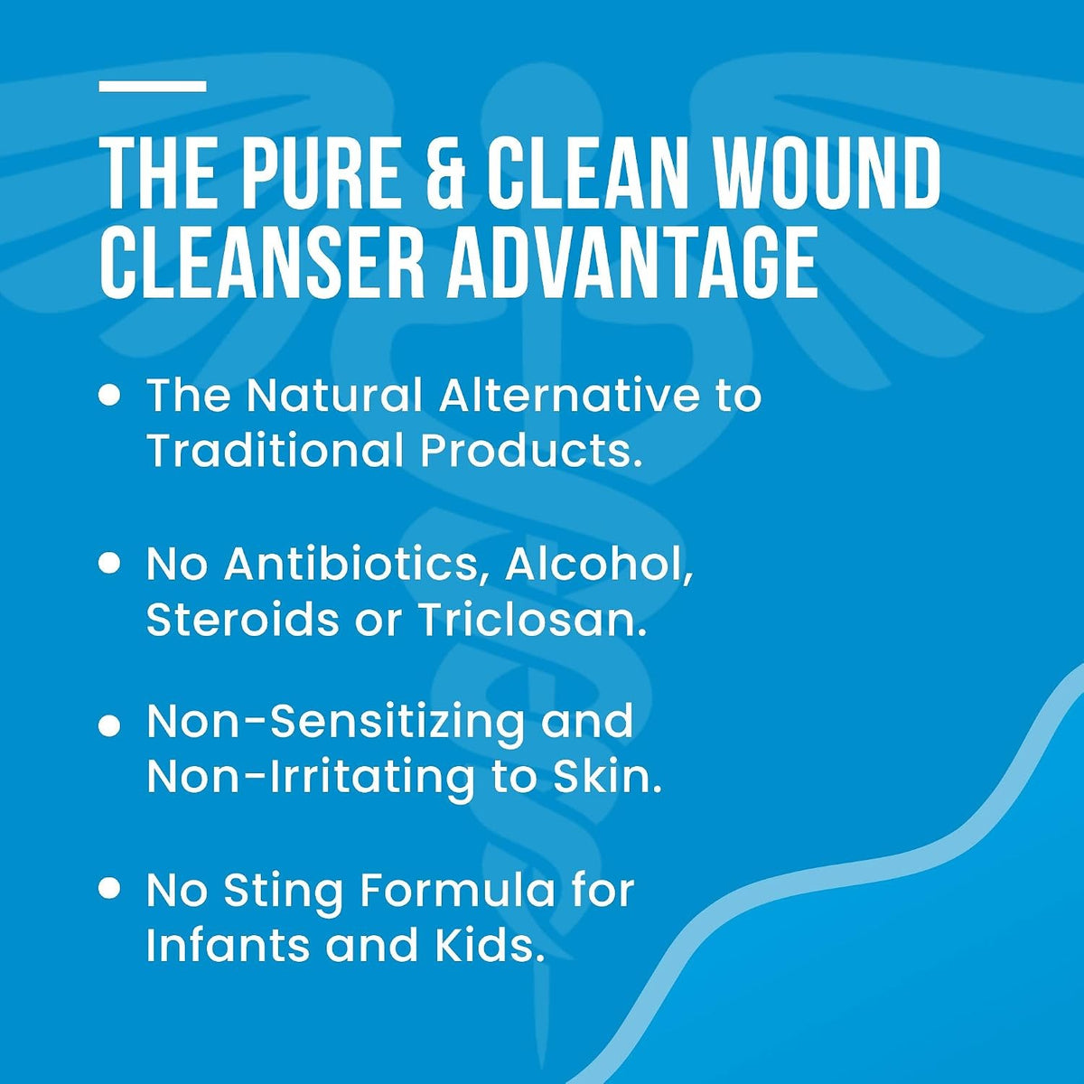 Pure&Clean Pure & Clean Wound Cleanser, 8-ounce Pump Bottle