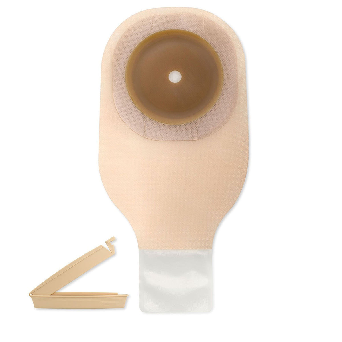 Hollister Premier Flextend One-Piece Colostomy Pouch, Convex, Cut-to-Fit, Transparent, 12-Inch