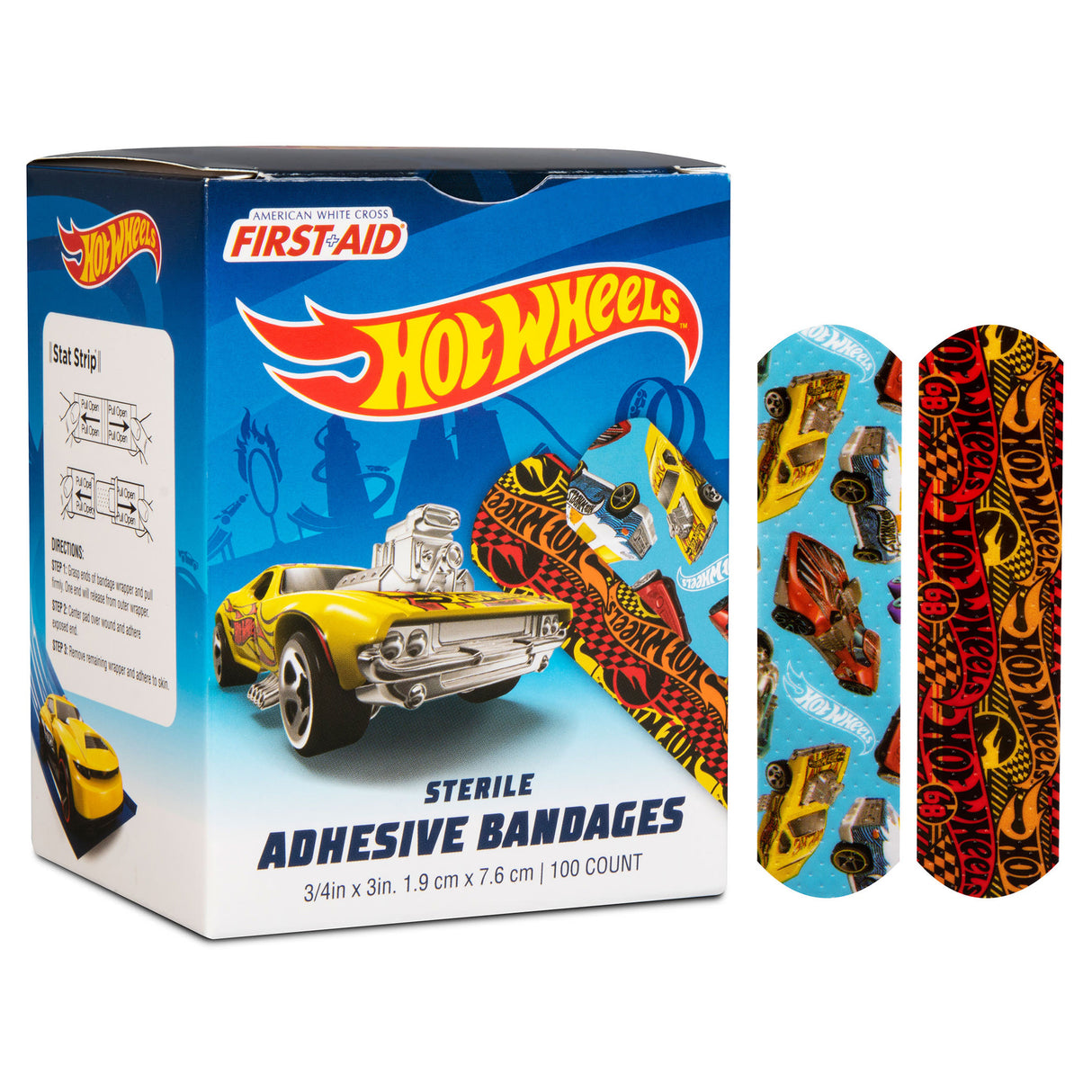 Hot Wheels Stat Strip Adhesive Strip, 3/4 x 3 Inch