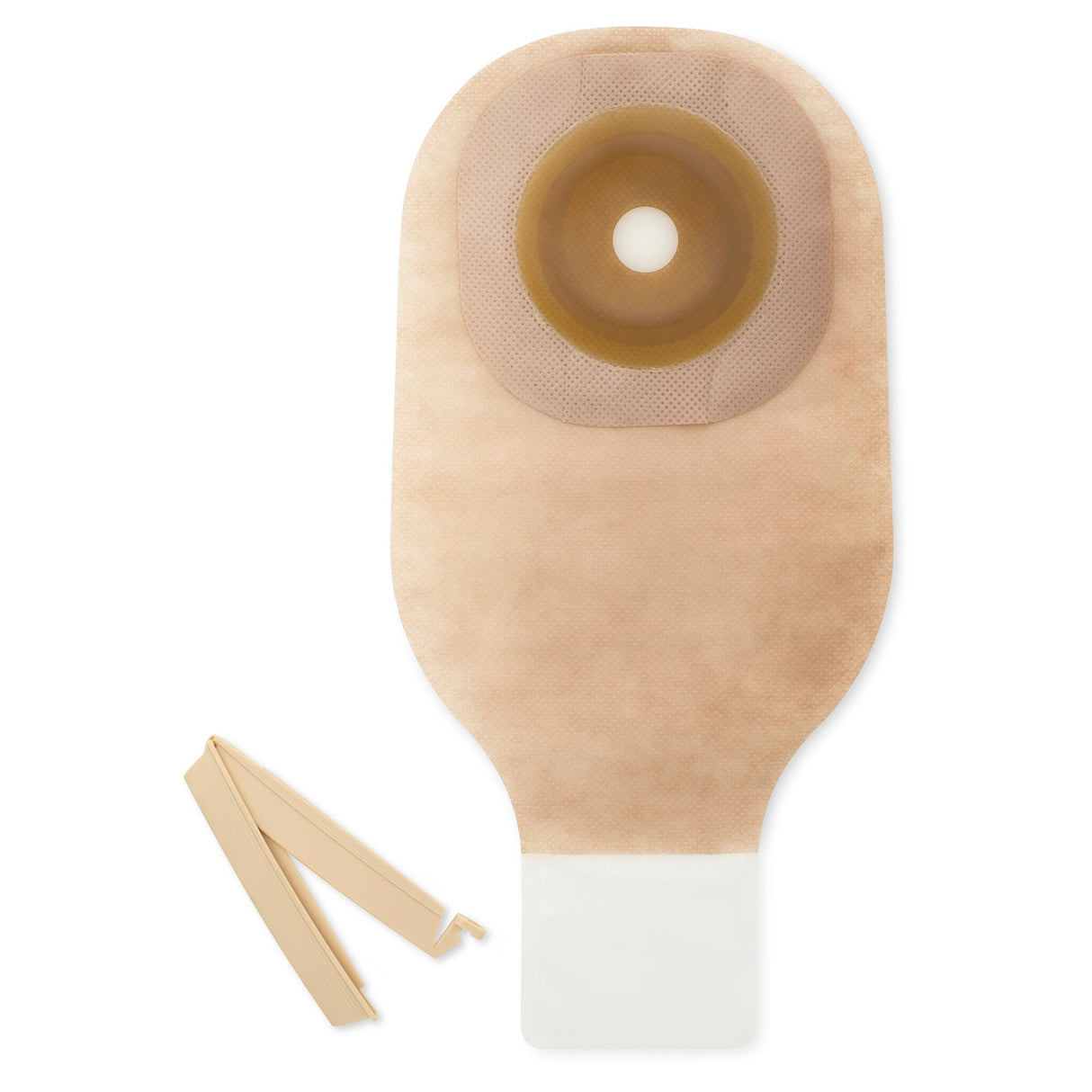 Hollister Premier Flextend One-Piece Colostomy Pouch, Flat, Pre-Cut, Transparent, 12-Inch