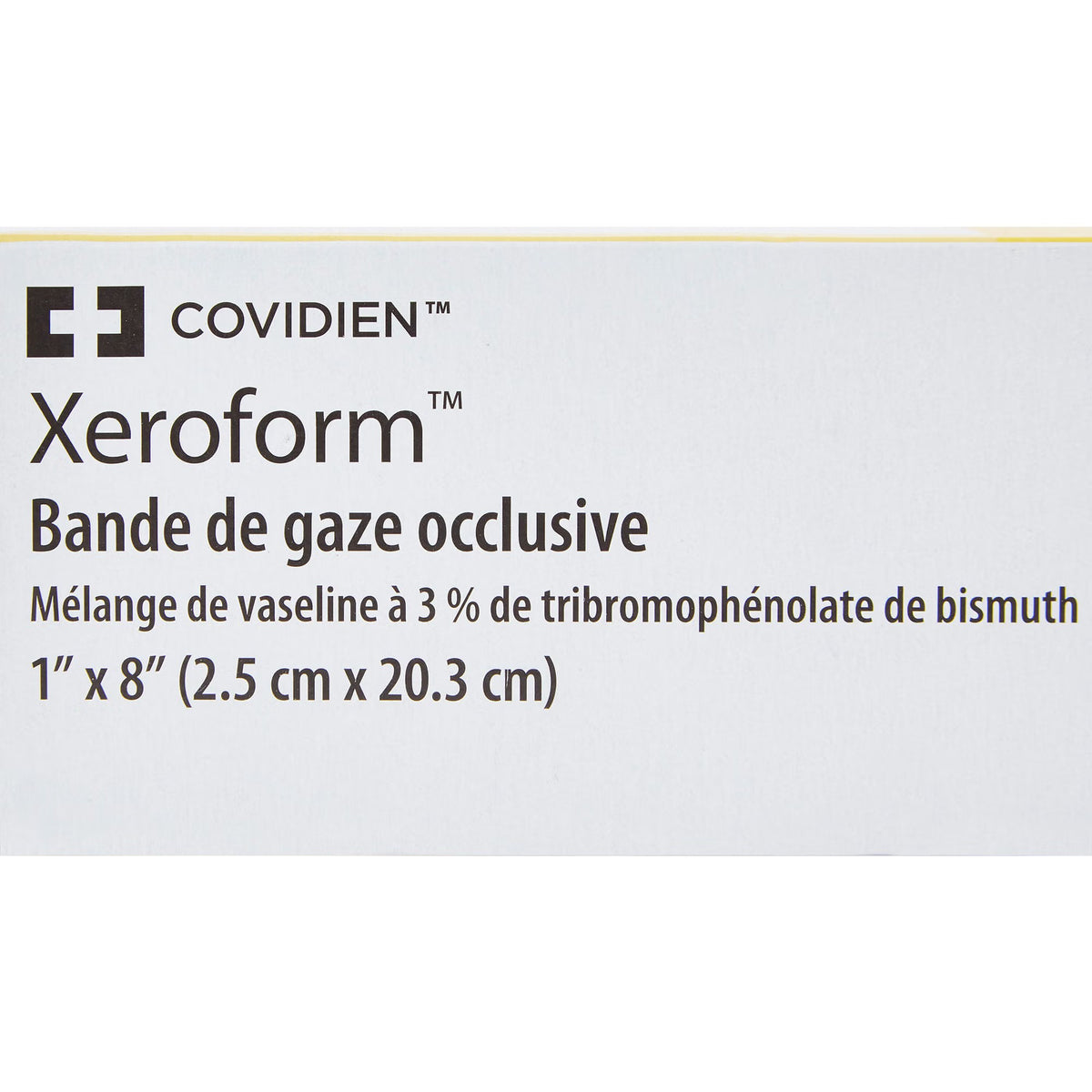 Xeroform Occlusive, Petrolatum Impregnated Dressing, 1 x 8", White, Fine Mesh Gauze, Sterile - 8884433301 - LL Medico