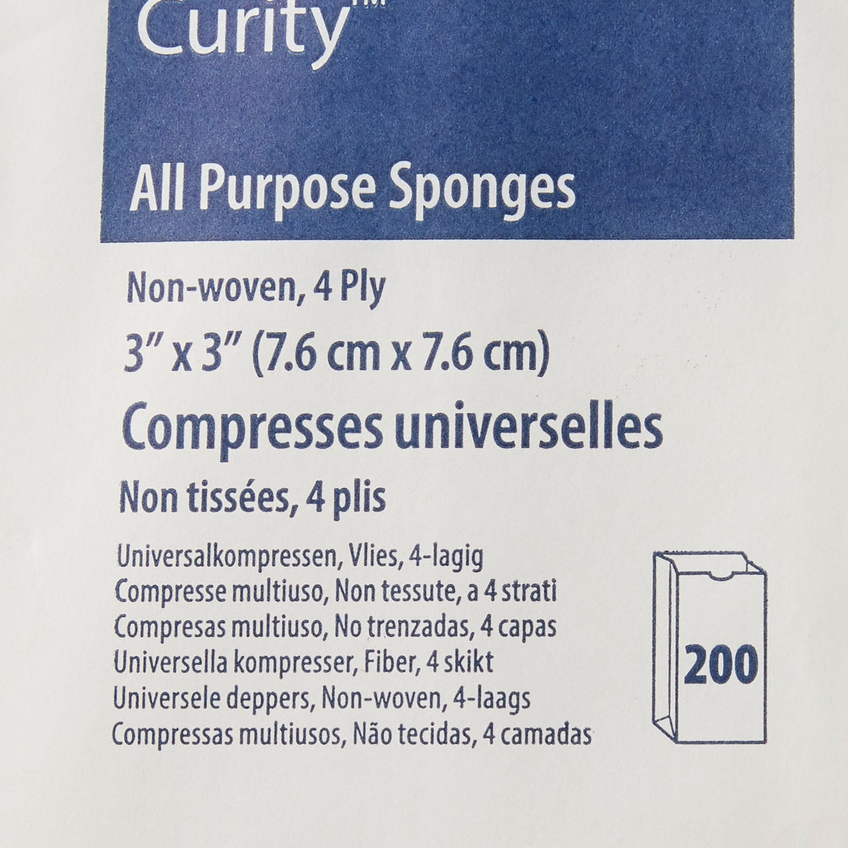 Curity All Purpose Sponges, Non-Woven, 4 Ply, Nonsterile, 3" x 3" - 9023 - LL Medico