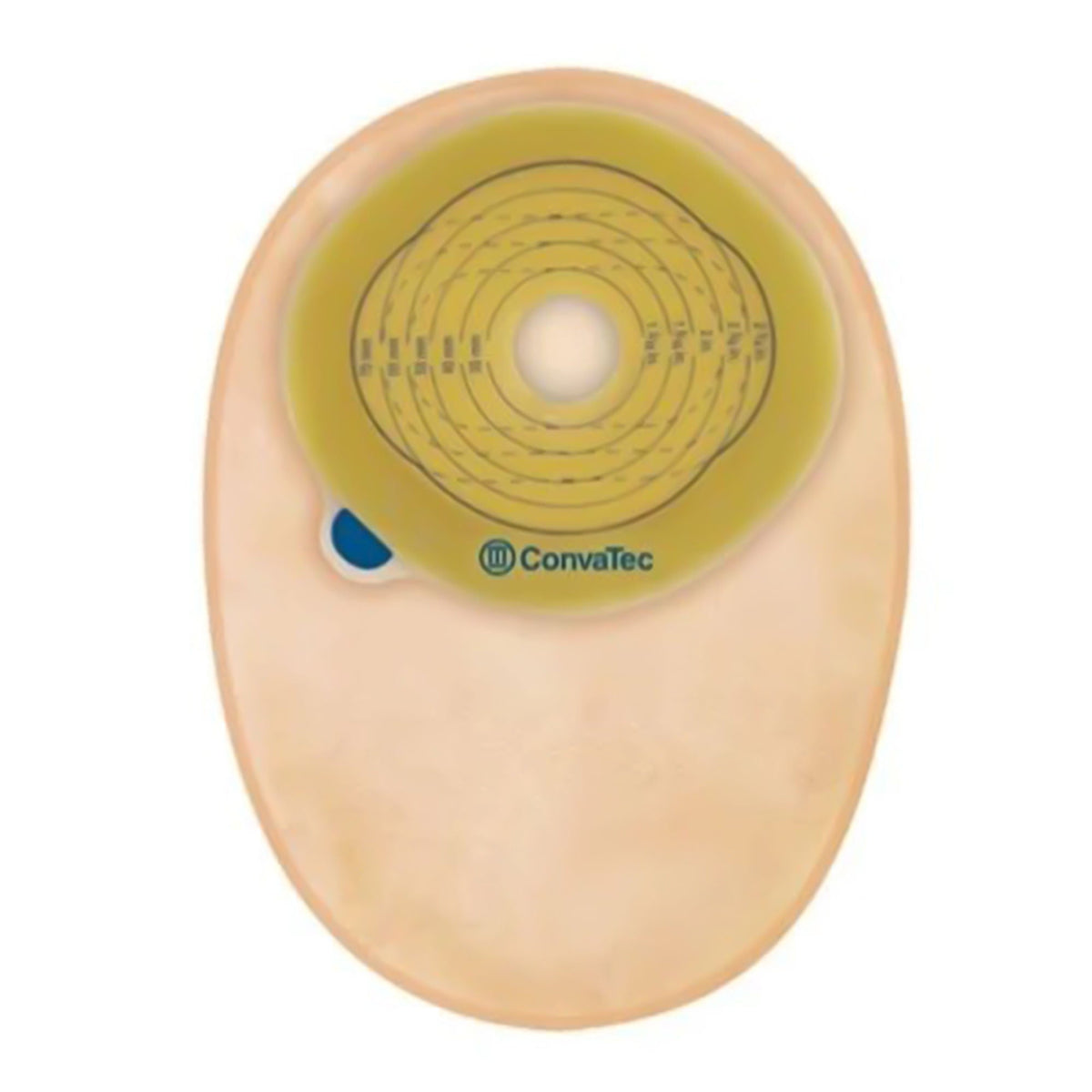 ConvaTec Esteem+ One-Piece Closed End Pouch, Opaque with Filter, 8" Length, 1 3/8" Pre-Cut Stoma, Box of 30 - 416710 - LL Medico