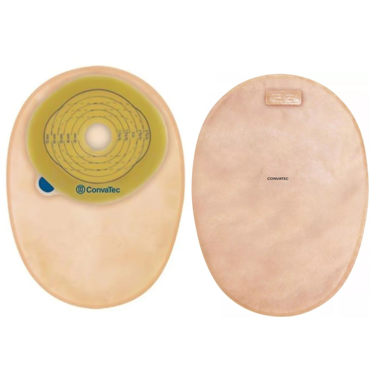 ConvaTec Esteem+ One-Piece Closed End Pouch, Opaque with Filter, 8" Length, 1 3/8" Pre-Cut Stoma, Box of 30 - 416710 - LL Medico