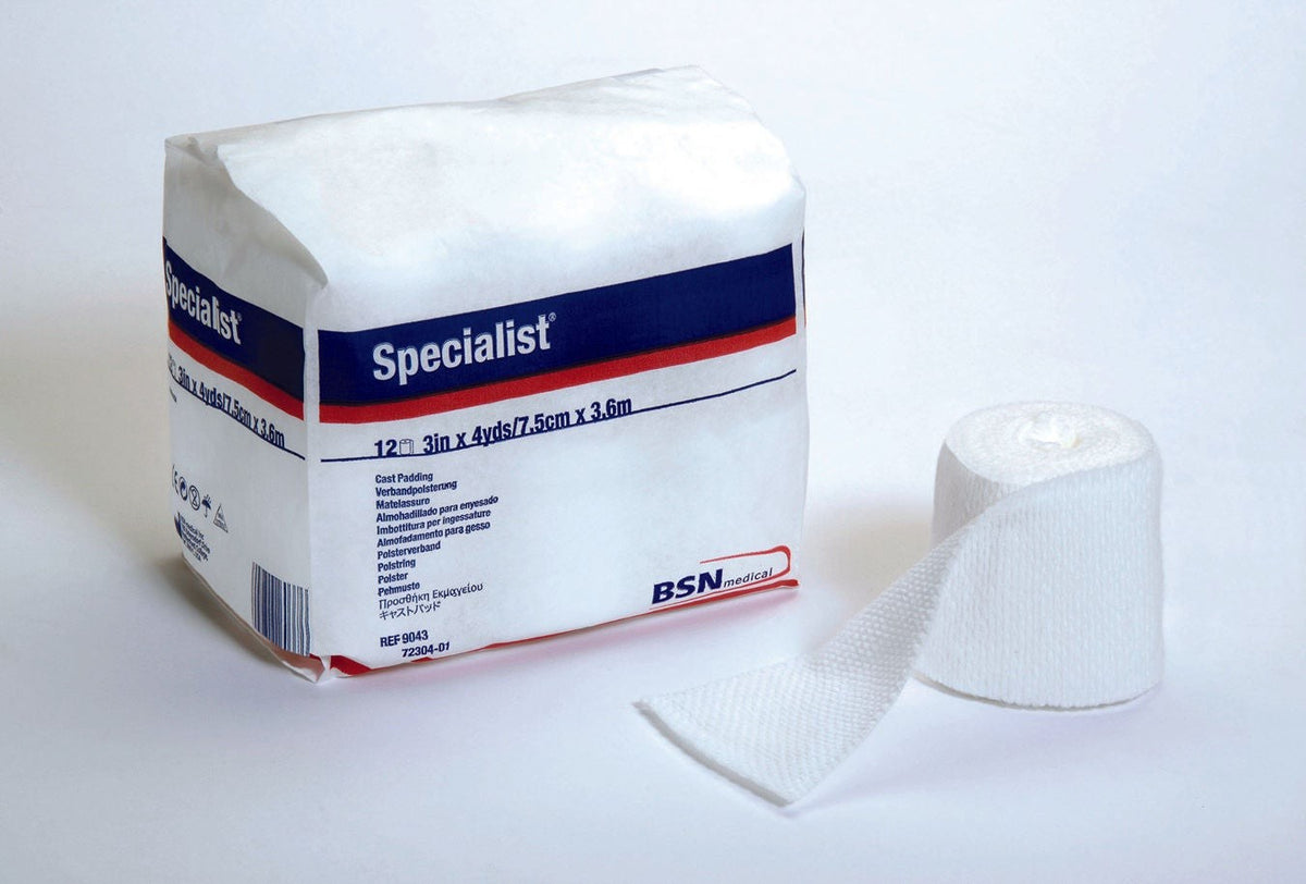 Specialist Sterile Undercast Cast Padding, Sterile, White, Cotton / Rayon, 4" x 4 yd - 9044S-Single - LL Medico