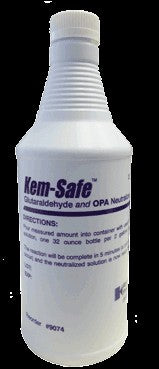 Kem-Safe Neutralizing Solution, OPA / Glutaraldehyde Neutralizer, Liquid - 9074 - LL Medico