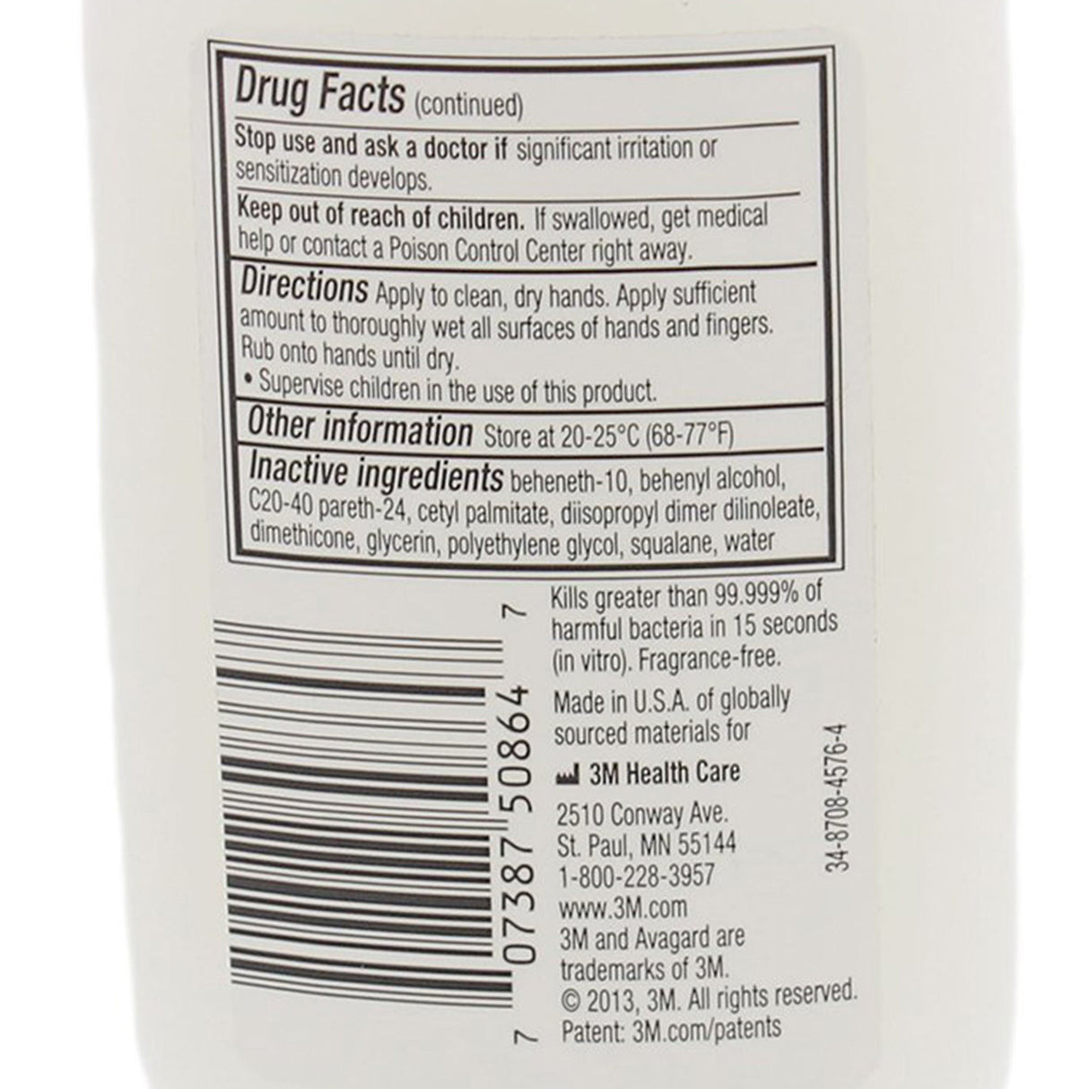3M Avagard D Instant Hand Antiseptic with Moisturizers, 3 fl oz