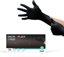 Microflex MidKnight Touch Nitrile Exam Gloves, Black, Powder-Free