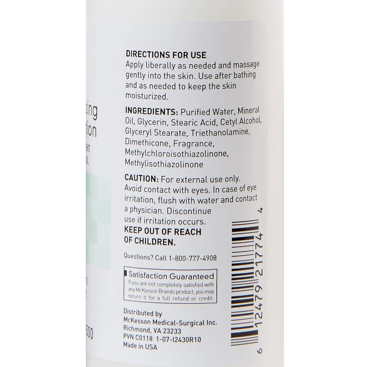 McKesson Moisturizing Body Lotion, Baby Fresh Scent