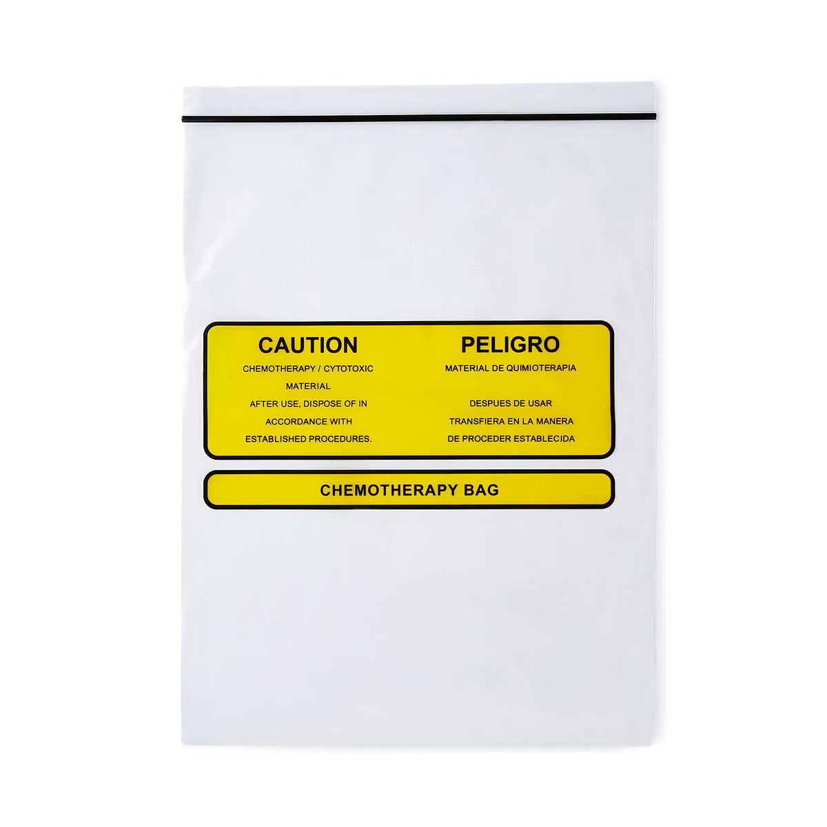 Health Care Logistics Hazardous Drug Bag, Chemotherapy, Clear, 9 x 12", Polyethylene - 9516 - LL Medico