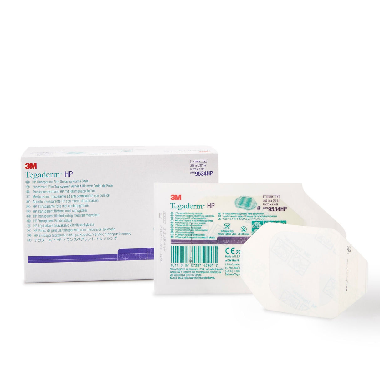 3M Tegaderm HP Transparent Film Dressing, 2-3/8 x 2-3/4 Inch