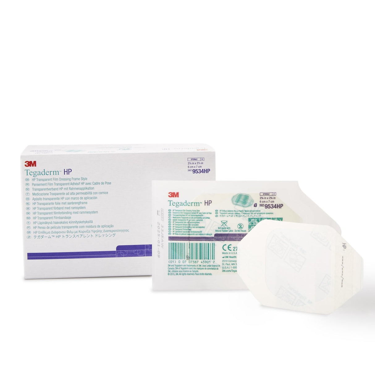 3M Tegaderm HP Transparent Film Dressing, 2-3/8 x 2-3/4 Inch