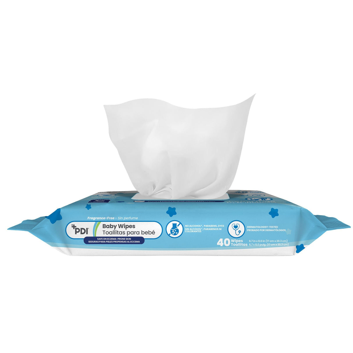 PDI Hygea Premium Baby Wipes, Unscented, 6.7" x 8" - A62640 - LL Medico