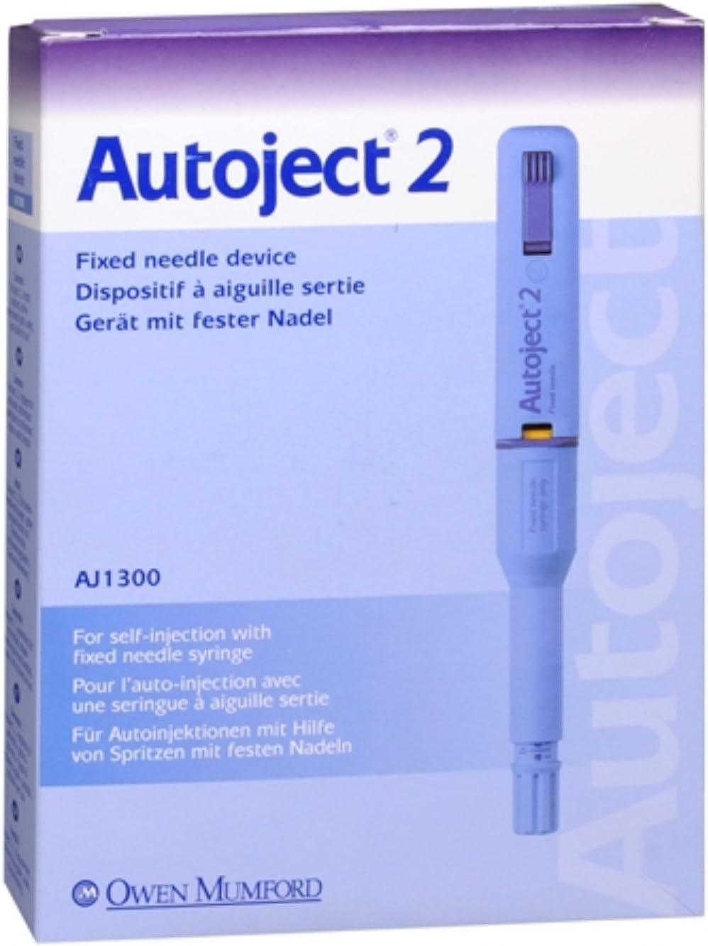 Owen Mumford Autoject 2 Self-Injection Device, Fixed Needle