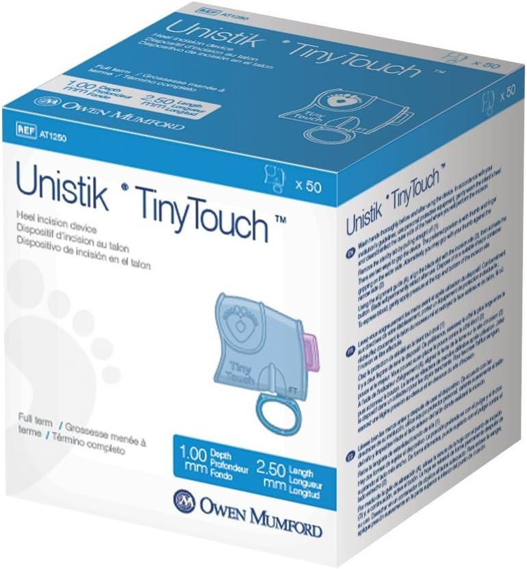 Owen Mumford Unistik TinyTouch Heel Incision Device, Pediatric, 2.5 mm