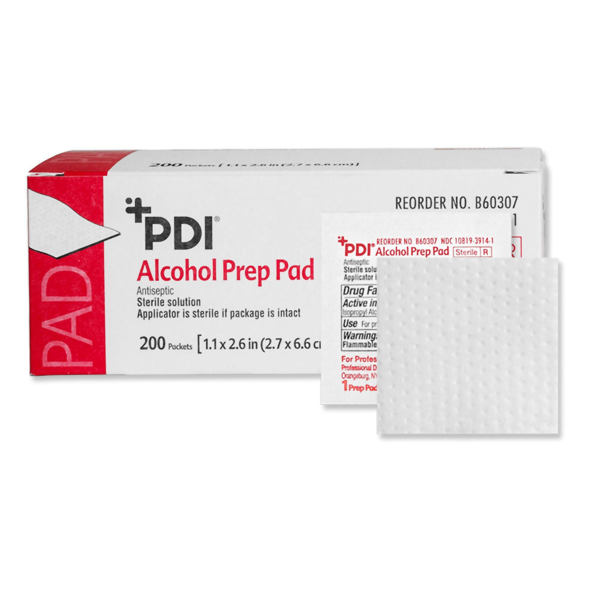 PDI Alcohol Prep Pads, 2" x 2" - B60307 - LL Medico