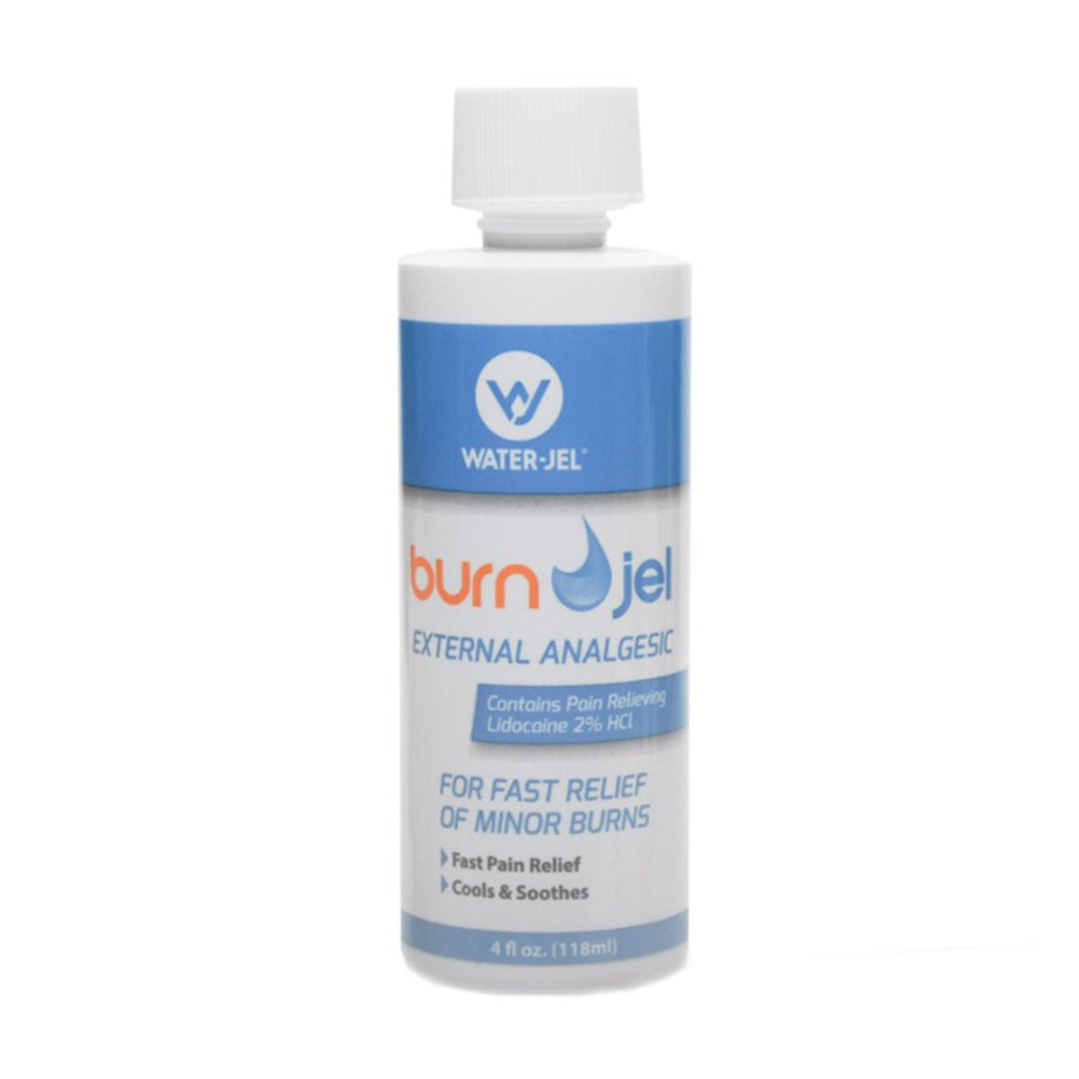 Water Jel Burn Jel Burn Relief Topical Gel, 2% Lidocaine, 4 oz Bottle - BJ4-24.50.000 - LL Medico