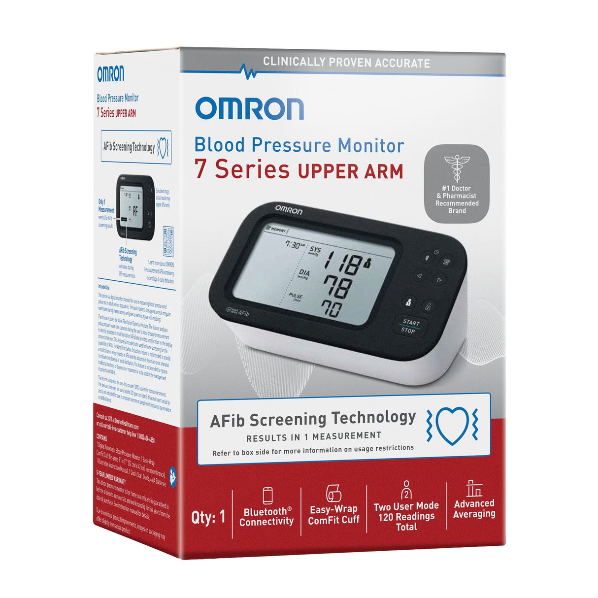 Omron 7 Series Upper Arm Blood Pressure Monitor, Adult Cuff