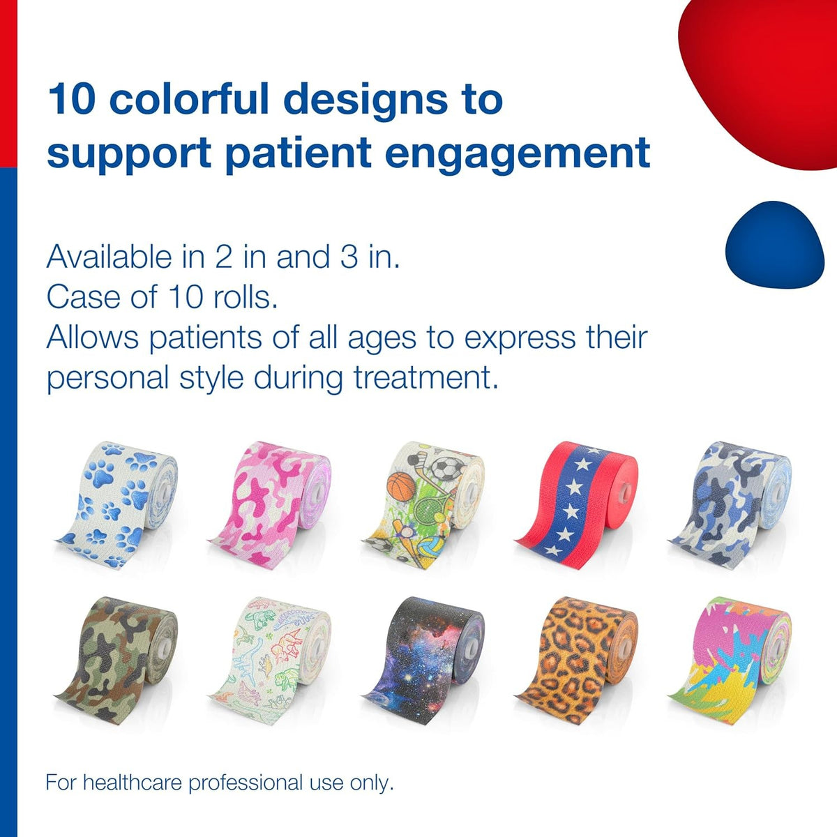 Delta-Cast Prints Cast Tape, Camouflage Print, 3" x 12', Polyester - BSN4003 - LL Medico