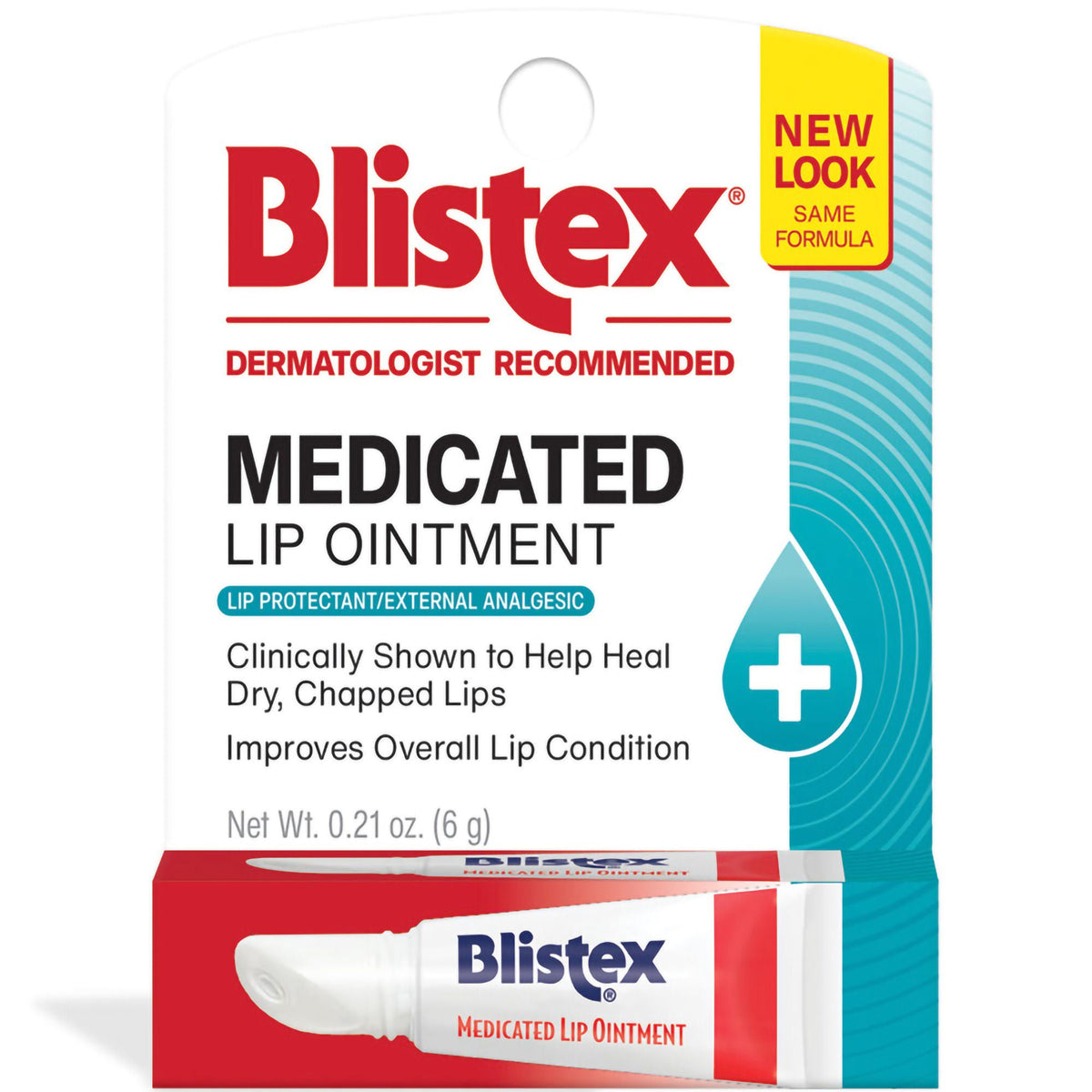 Blistex Medicated Lip Ointment, Lip Protectant/External Analgesic, 0.21 oz