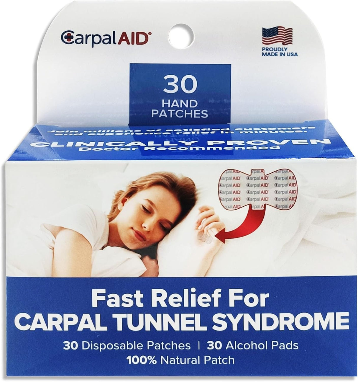 Carpal Aid Patch Hand-Based Carpal Tunnel Support
