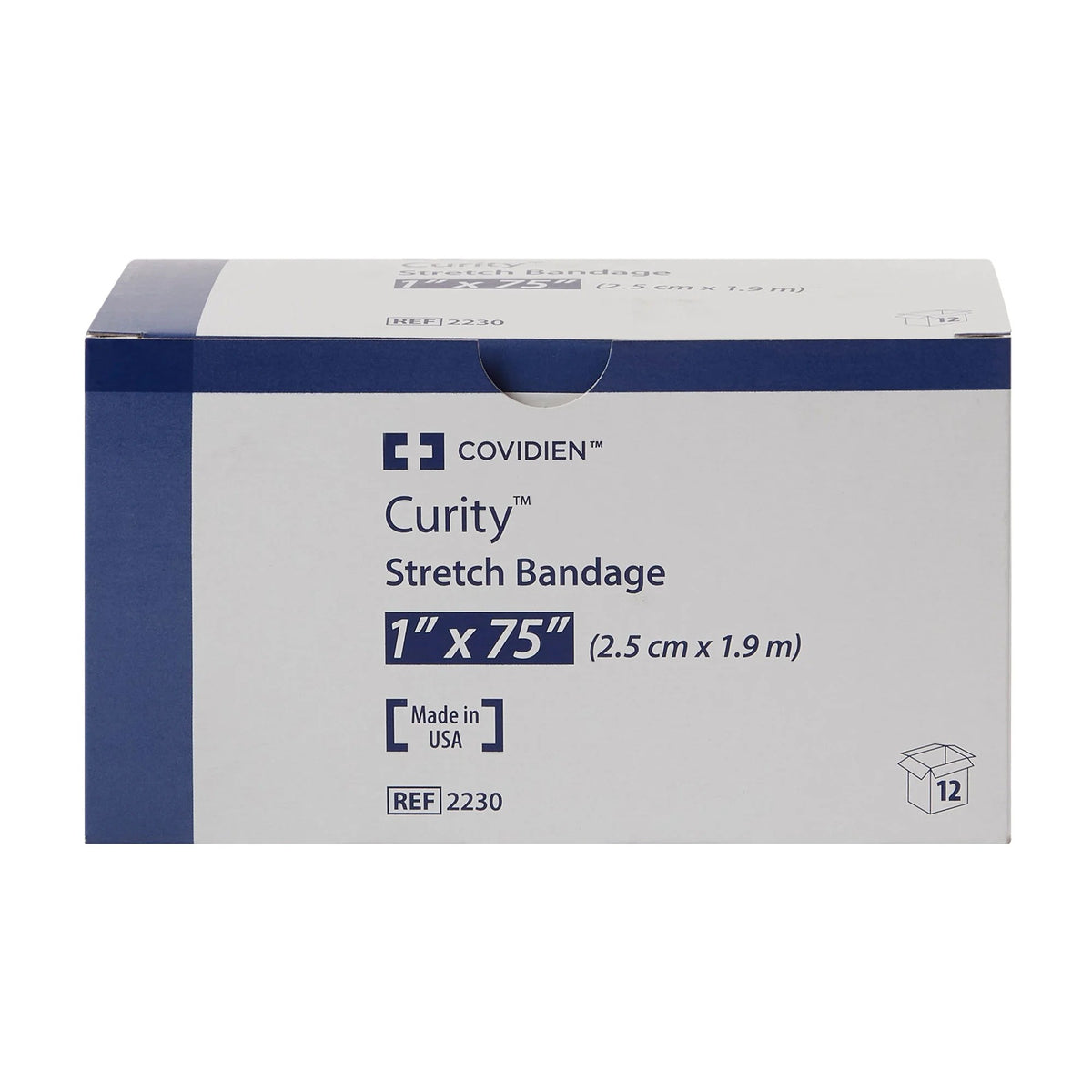 Curity Conforming Bandage, Sterile, 1 x 75", 1-Ply, White, Cotton / Polyester - CAR2230- - LL Medico