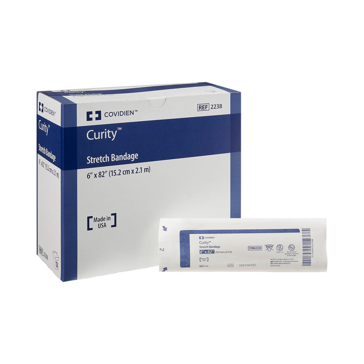 Curity Conforming Bandage, Sterile, 6 x 82", White, Cotton / Polyester, One-Ply - CAR2238- - LL Medico