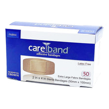 Dukal Careband Extra Large Fabric Adhesive Bandages, Sterile, 2 in x 4 in - CBD4016-012-00 - LL Medico