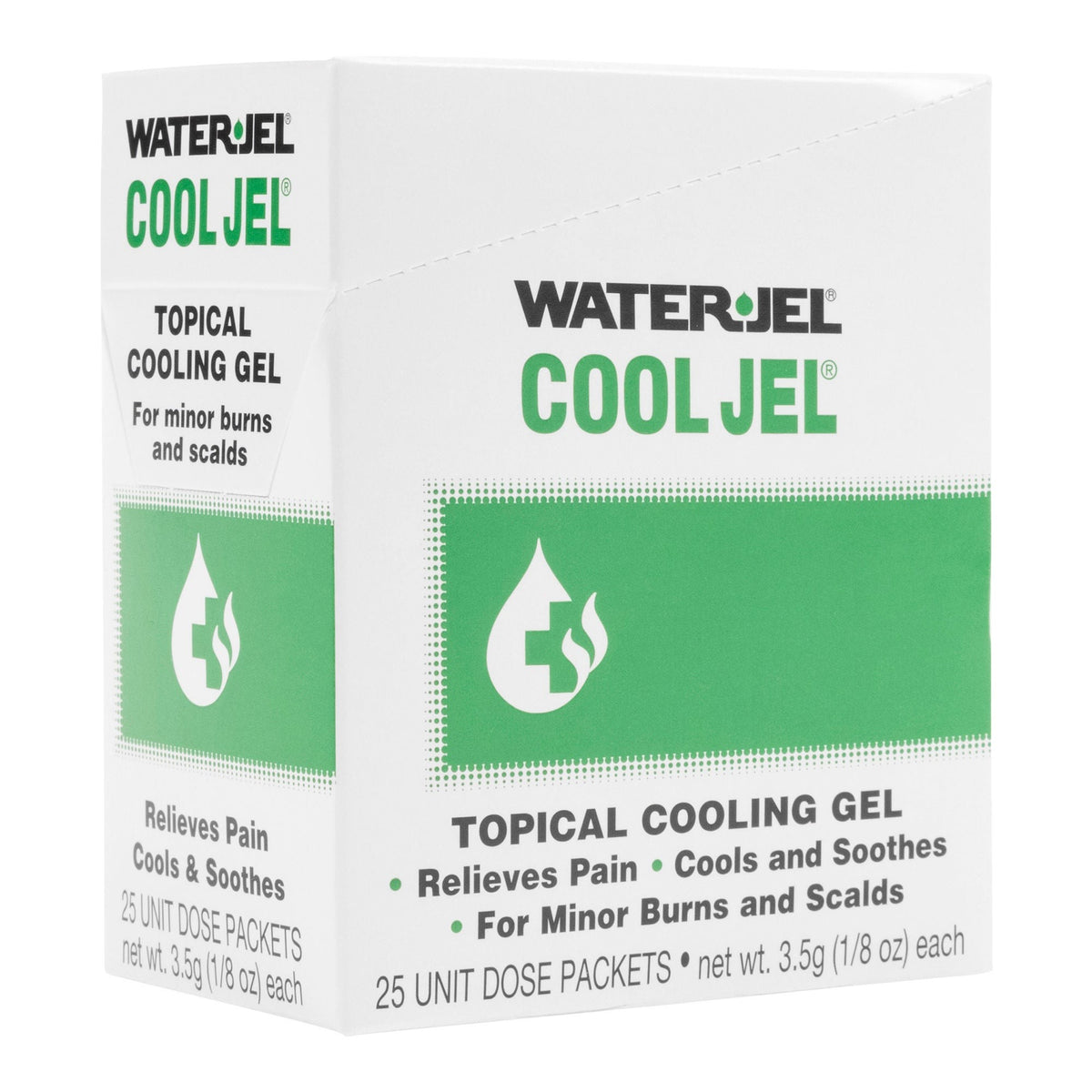 Water Jel Cool Jel, Burn Relief Topical Gel, Tea Tree Oil, Glycerin, 3.5 Gram Packet - CJ25-600.00.000 - LL Medico