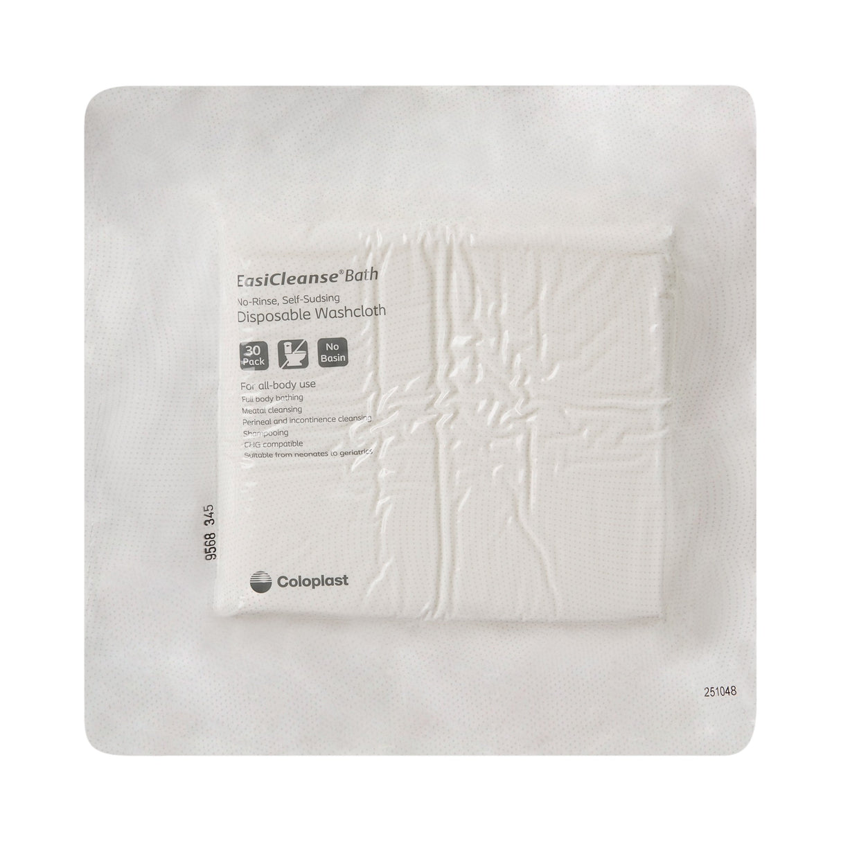 Coloplast EasiCleanse Bath No-Rinse Self-Sudsing Disposable Washcloth