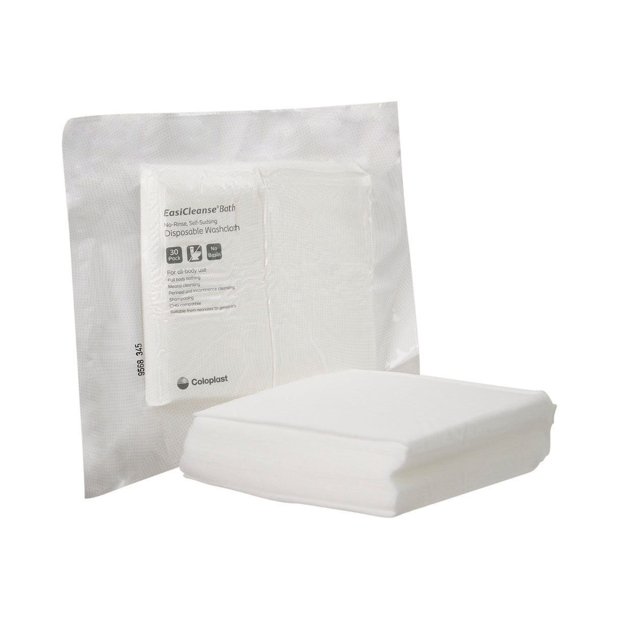 Coloplast EasiCleanse Bath No-Rinse Self-Sudsing Disposable Washcloth
