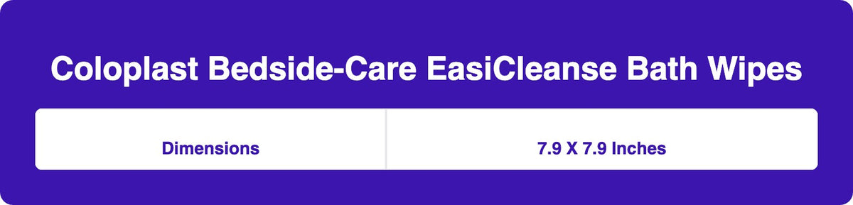 Coloplast EasiCleanse Bath No-Rinse Self-Sudsing Disposable Washcloth