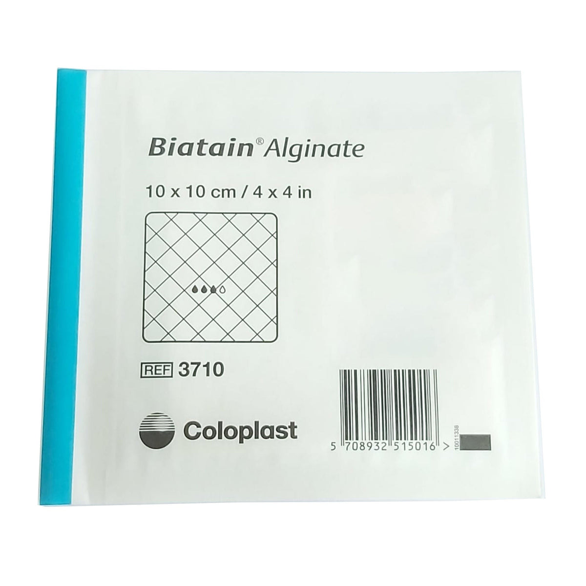 Biatain Calcium Alginate Dressing, 4" x 4", Calcium Alginate / CMC, White, Sterile - COL3710 - LL Medico