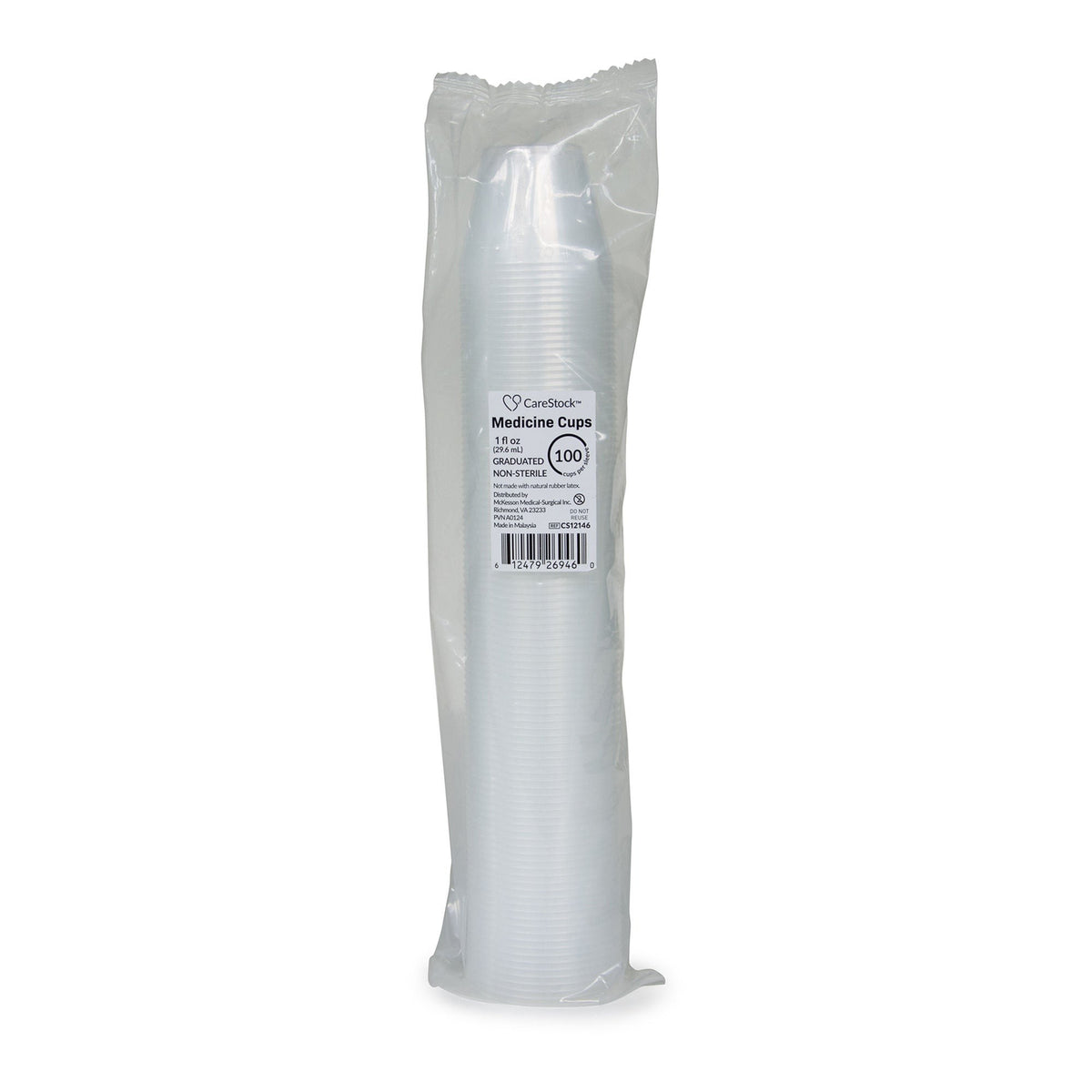 CareStock Translucent Medicine Cup, 1 oz, Disposable, NonSterile - CS12146 - LL Medico