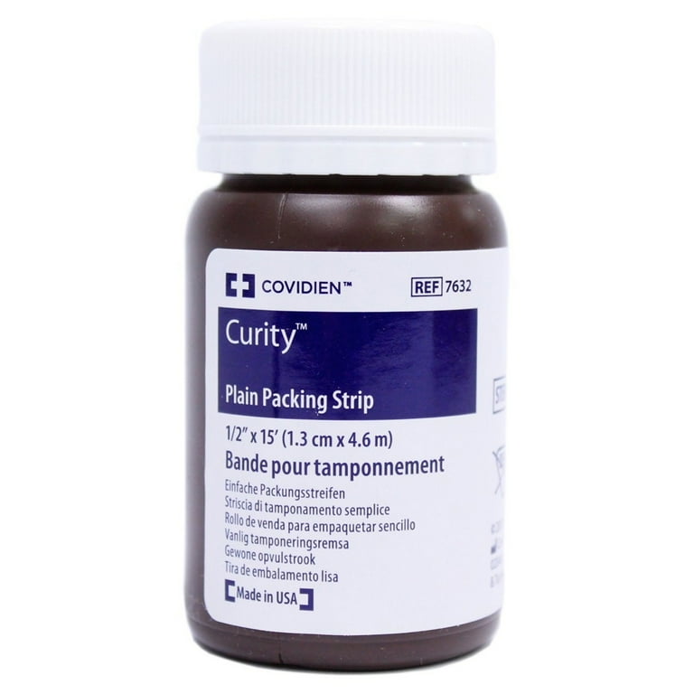Curity Nonimpregnated Wound Packing Strip, ¼ Inch x 5 Yard