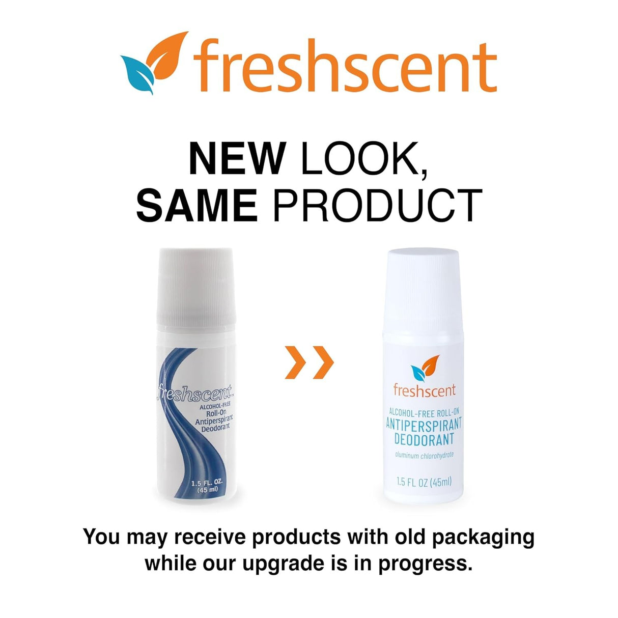 Freshscent Alcohol-Free Roll-On Antiperspirant Deodorant, Unscented, 1.5 fl oz