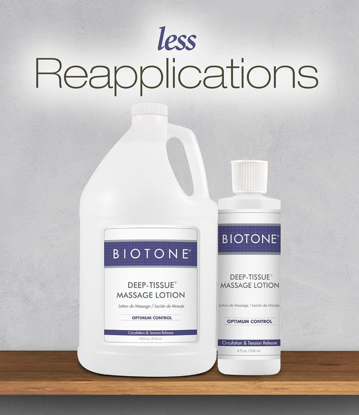 Biotone Deep-Tissue Massage Lotion, Optimum Control, 128 fl oz